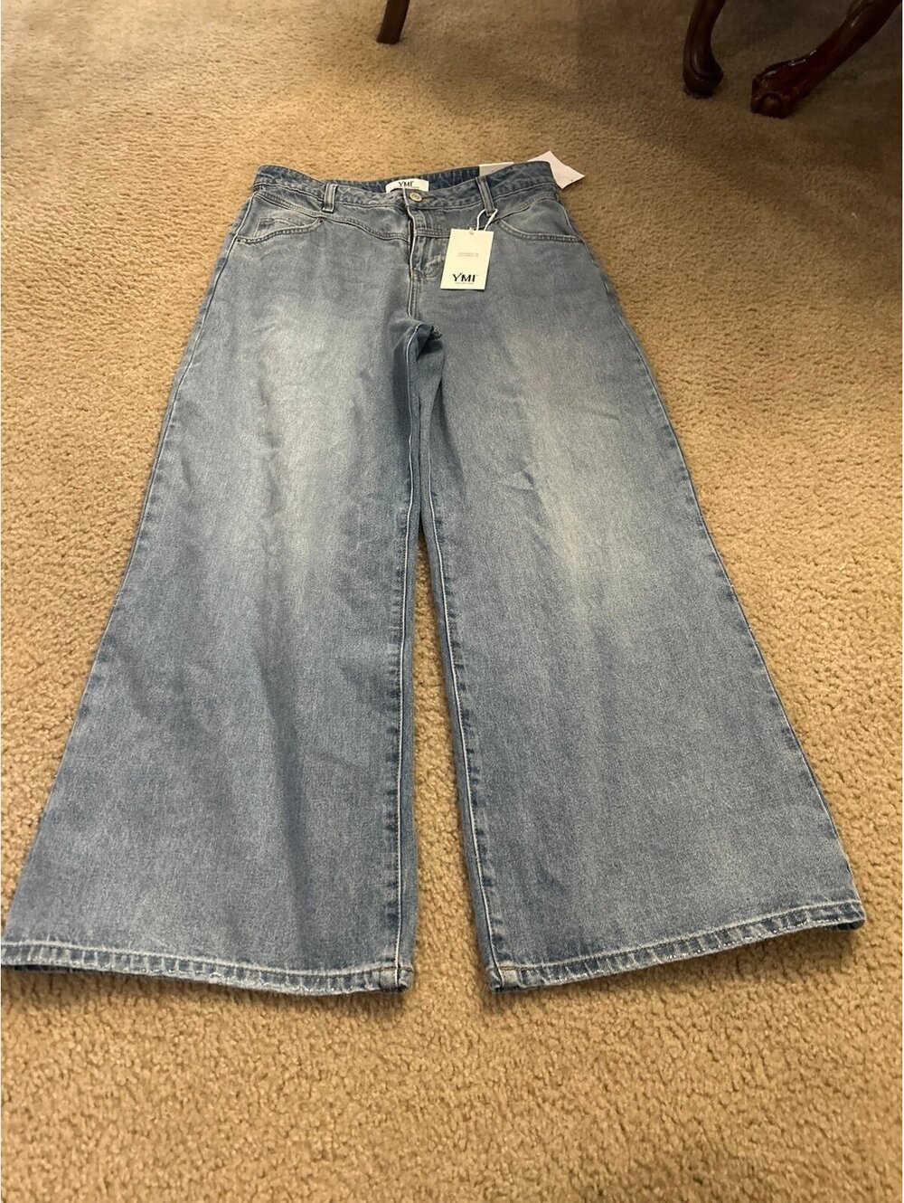 E255 7/28 baggy ymi pants jeans wide